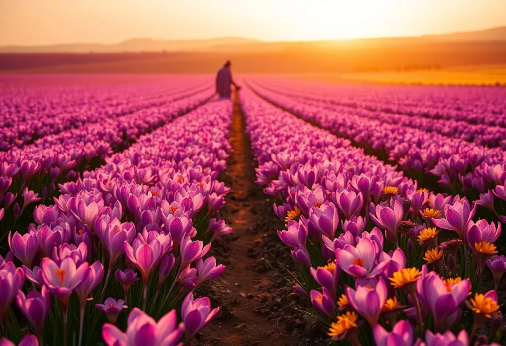 saffron fields